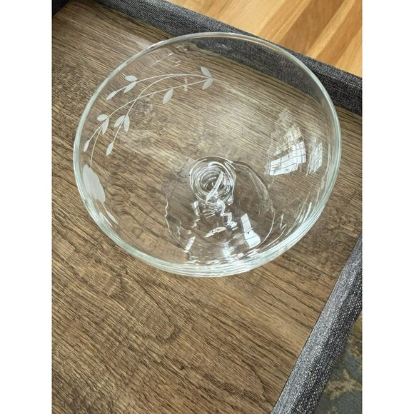 Princess House | Vintage Etched Heritage Dessert-Footed Glass - Picture 4 of 8